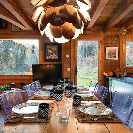 Chalet Chalet In The Woods With Mont Blanc View + Fireplace