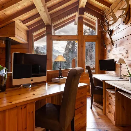 Chalet Chalet In The Woods With Mont Blanc View + Fireplace